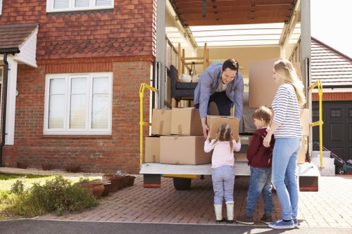 Local moving team handling access and parking in Brompton