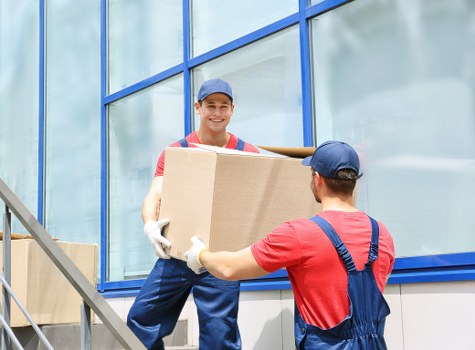 Removal Van Brompton team preparing a safe house move