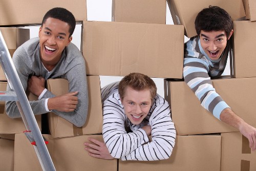 Removal team handling items carefully during a Brompton move