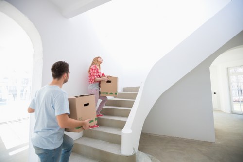 Commercial removals setup for an office relocation near Brompton