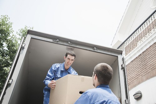 Boxes and packing supplies prepared for a local Brompton property
