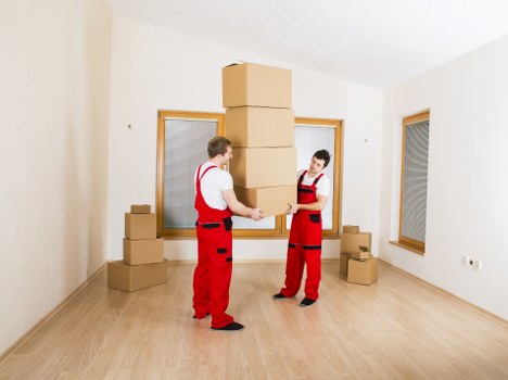 Commercial relocation setup for an office move in Brompton